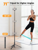 ANXRE 71" Phone Tripod with 1/4" Camera Mount, NT79 Extendable Selfie Stick photo 2