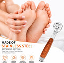 Foot Care Pedicure Callus Shaver Hard Skin Remover Wood Handle 10 Blades — 8