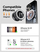 LISEN for MagSafe Car Mount [3800gf Strong Magnet&90+LBS Suction] 360° Adjustable Vacuum Magnetic Phone Holders for Your Car, for iPhone 18 Pro Max 17 16 15 14 13 12 Plus Air for Shower All Smartphone | Carbon Fibre photo 5