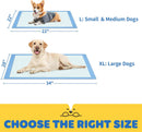 Powools Puppy Pads for Dogs, 34 x 28 in, 6-Layer, Leak-Proof, 100-Pack