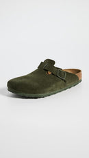 Birkenstock Unisex Black Super Birki Clog – Thyme Suede — 2