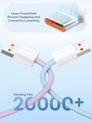 Senetem USB C Cable 10FT 3-Pack, USB A to Type C 3A Fast Charger Cord 8