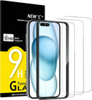 NEW'C for iPhone 16, iPhone 15 Screen Protector Installation Tool Included photo 1