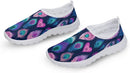 Daily Low Top Slip On Floral Print Sneaker Breath Mesh Insole Shock Absorb Thick Outsole Relax Leisure Shoe - Peacock‑a — 2