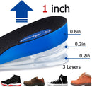 Dr. Shoesert 3-Layer Adjustable Height Increase Insoles, 3/4 Length Shock Absorption Cushion Heel Lift Inserts - Blue — 2