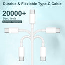 Long USB C to C Fast Charging Cable 10ft, 60W Type C to C Charger Cord for Apple iPhone 18 Pro Max/18 Pro/DUO/17 Pro Max/17 Air/16 Pro Max/16 Plus/15 Pro/15 Pro,MacBook Pro, iPad/mini/Samsung Galaxy 4