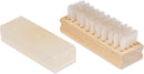 Angelus Suede & Nubuck Cleaner Kit - 1 Cleaning Eraser Block and 1 Nylon Bristle Brush - Eliminates Stains, Removes Spots, Restores Nap - for Leather Suede Shoe, Handbags, Jackets, Boots, Furniture — 3