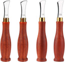 UOOU 4 Pcs Leather Edge Creaser, 1.0/1.5/2.0/2.5mm Leather Creaser Tool | All sizes — 1