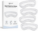 Stop Heel Slip & Blisters - Heel Grips Liner Cushions for Loose Shoes, Transparent Gel Self-Adhesive Heel Liners for Shoes Too Big Men Women, Shoe Filler to Improve Fit & Comfort, 2 Pairs (4 Pack) — 1