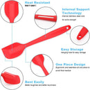 Silicone Spatula 4-piece Set,Heat-Resistant Spatulas,Non-stick Rubber Spatulas with Stainless Steel Core — 4