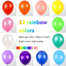 RUBFAC Rainbow Balloons 120pcs Party Balloons for Birthday Decorations | 12 inch — 2
