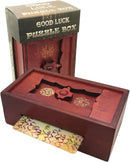 Good Luck Puzzle Box IQ Secret Money and Gift Card Holder Magic Trick Lock — 1