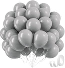 Gray Balloons 12 inch, Grey Latex 50pcs Party Balloons — 1