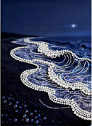 Sea Wave Pearl Diamond Art Painting Kits for Adults Beginner 12 x 16 Inch | HL110 — 1