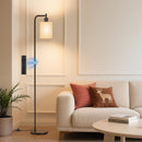 SIBRILLE Floor Lamp with Linen Shade, Dimmable Tall Standing Lamp with Remote Control & 3 Color Temperatures, Modern… — 1