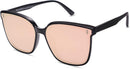 SOJOS Sunglasses for Women Men Vintage Style Shades UV400 Mirrored Lens | Black/Pink | 58 Millimeters — 1