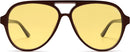 SOJOS Classic Polarized Aviator Sunglasses for Women Men, Retro Trendy Aviators Shades SJ2201 | Dark Red/Light Yellow Tint | 58 Millimeters — 2