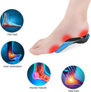 3/4 High Arch Support Insoles for Flat Feet Plantar Fasciitis, Men Women - M (Men 6.5-8.5, Women 7.5-9.5) — 2