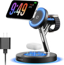 3 in 1 Mag-Safe Wireless Charger Stand for iPhone Apple Watch AirPods photo 1