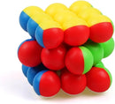 CuberSpeed YJ 3x3 Ball Cube Bead 3x3x3 Stickerless Magic Cube Puzzle — 3
