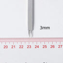 WUTA Leather White Steel Diamond Chisel Polished Prongs Leather Hole Punch Stitching Tools Chisel Set Leather Craft Kits (3mm,1+2+4+6 Teeth) | One Set | 3 mm spacing — 5