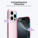ORNARTO for iPhone 16 Pro Max Case, Liquid Silicone, Chalk Pink — 4