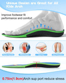 ALVABABY Kids Insoles Inserts for Flat Feet 2 Pack Children PU Foam Cushioning Comfortable Orthotic Insoles Feet Heel Pain Relief Blue Rabbit 2KI01-M - Blue Rabbit(2 Pack) — 7