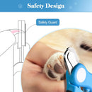 Swihauk Heavy Duty Dog Nail Clippers and Trimmers, Professional Pet Nail Clippers with Nail File for Dogs Cats Small Animal, Claw Clippers with Safety Guard to Prevent Over-Cutting, Blue — 4