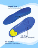 Babygoal Kids Orthotic Arch Support Shoe Insoles,Kids Insoles for Flat Feet & Plantar Fasciitis Relief.Memory Foam Non-Slip,Trims to Fit Toddler/Big Kid Shoes INSOL-B01-30 - 1 Pair Blue — 5