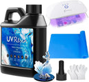OSBANG UV Resin Kit with Light-250g, Clear Hard Type for Beginners and Professionals, UV Resin Kit for Jewelry… — 1
