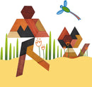 KINGOU Wooden Hexagon Tangram Brain Teaser Puzzle — 5
