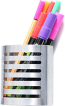Magnetic Modern Pen and Pencil Holder, 3.25" x 1.75" x 3.50" — 1