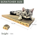 Cat Scratcher Cardboard Scratching Pads Scratch Lounge Bed with Catnip 3PCS Reversible Corrugated Cardboard with Scratch Box — 3