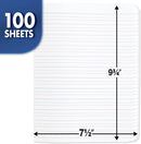 Mead Primary Composition Book, Primary Ruled Journal, Grades K-2, 7-1/2" x 9-3/4", 100 Sheets, Blue Marble (09902) | Pack of 1 — 3