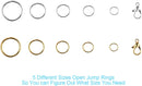 1200pcs Jump Rings for Jewelry Making Supplies, Jewelry Finding Kit — 3