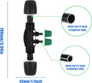 12Pcs 1/2 inch Tubing to 1/4 Inch Tubing Irrigation Connectors | 12 Pcs 1/2 Inch Lock Barbed Tee Four Way — 2