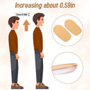1/2 Inch Heel Lifts for Leg Length Discrepancy Gel Height Increasing Insoles Soft Shoe Lifts for Women Men Uneven Legs Comfort Half Foot Insoles for Heel Pain - Brown — 2