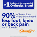 PowerStep Pinnacle Low, PowerStep Insoles, Flat Feet, Plantar Fasciitis Relief, Overpronation, Arch Support, Heel Pain, All Day Comfort, Pain Relief, Made in USA (Men's 11-11.5) - Blue/Orange — 5