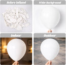 Voircoloria 130pcs White Party Balloons Garland Arch Kit, 18 12 10 5 Inch | 03 White | 5/10/12/18 inch - 130pcs — 3
