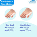 Chiroplax Tailor's Bunion Corrector Pad Bunionette Straightener Separator Cushion Pinky Toe Protector Shield Pain Relief Spacer Splint Cover Guard (Medium, 6 Pack) 2