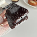 Yeddabox for iPhone 16 Pro Max Case Cute Polka Dot Phone Case Soft TPU Slim Shockproof Phone Cover for Women Girls, Brown — 5