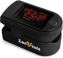 Zacurate 500 Series Fingertip Pulse Oximeter Blood Oxygen Saturation Monitor with Silicon Cover, Batteries and Lanyard (Royal Black) — 1