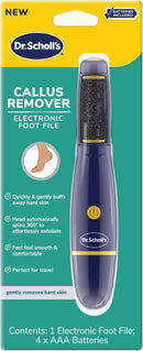 Dr. Scholl's Callus Remover Electronic Foot File, Electronic Foot Callus Remover, Effortless Soft Smooth Skin in Minutes Perfect for Travel, for Women & Men, AAA Batteries Included — 1