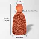 BEAUTICONE 100% Natural Terracotta Pumice Stone for Feet - Durable Callus Remover for Cracked Heels & Dead Skin - Dual Sided Foot Scrubber Pedicure Tool for Foot Care, Foot Exfoliator - Terra Glow — 6