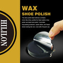 Black Shoe Polish for Leather Shoes and Boots, 50ml Shoe Wax with Wool Polishing Cloth — 3