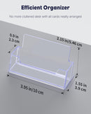 Uniclife 2 Pack Acrylic Business Card Holder for Desk, 60 Card Capacity — 2