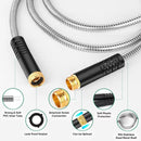 Kebose Garden Hose 50FT, Stainless Steel Hose with 10 Functional Nozzles | Silver — 6