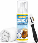 Suede Shoe Cleaner Kit, 6.76 oz Foam Shoe Cleaner & Nubuck Cleaner with Suede Brush and Cloth, Helps Lift Dirt, Salt Marks & Water Spots from Shoes, Boots, Bags & Purses — 1