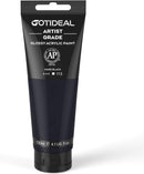 GOTIDEAL Black Acrylic Paint Tubes (120ml, 4.1 oz), Mars Black Paint | Regular — 1
