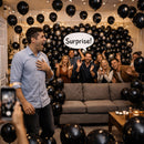 Black Balloons 100 Pack, 12 Inch Round Latex Party Balloons, Black Balloon Helium, Black Themed Graduation Halloween Birthday New Years Backdrop Prom Party Decorations — 7